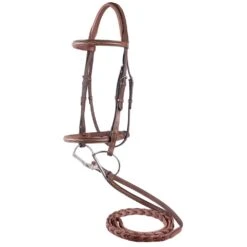 M. Toulouse Novice Hunter Bridle With Laced Reins -Equestrian Sports 200824 cognac 1