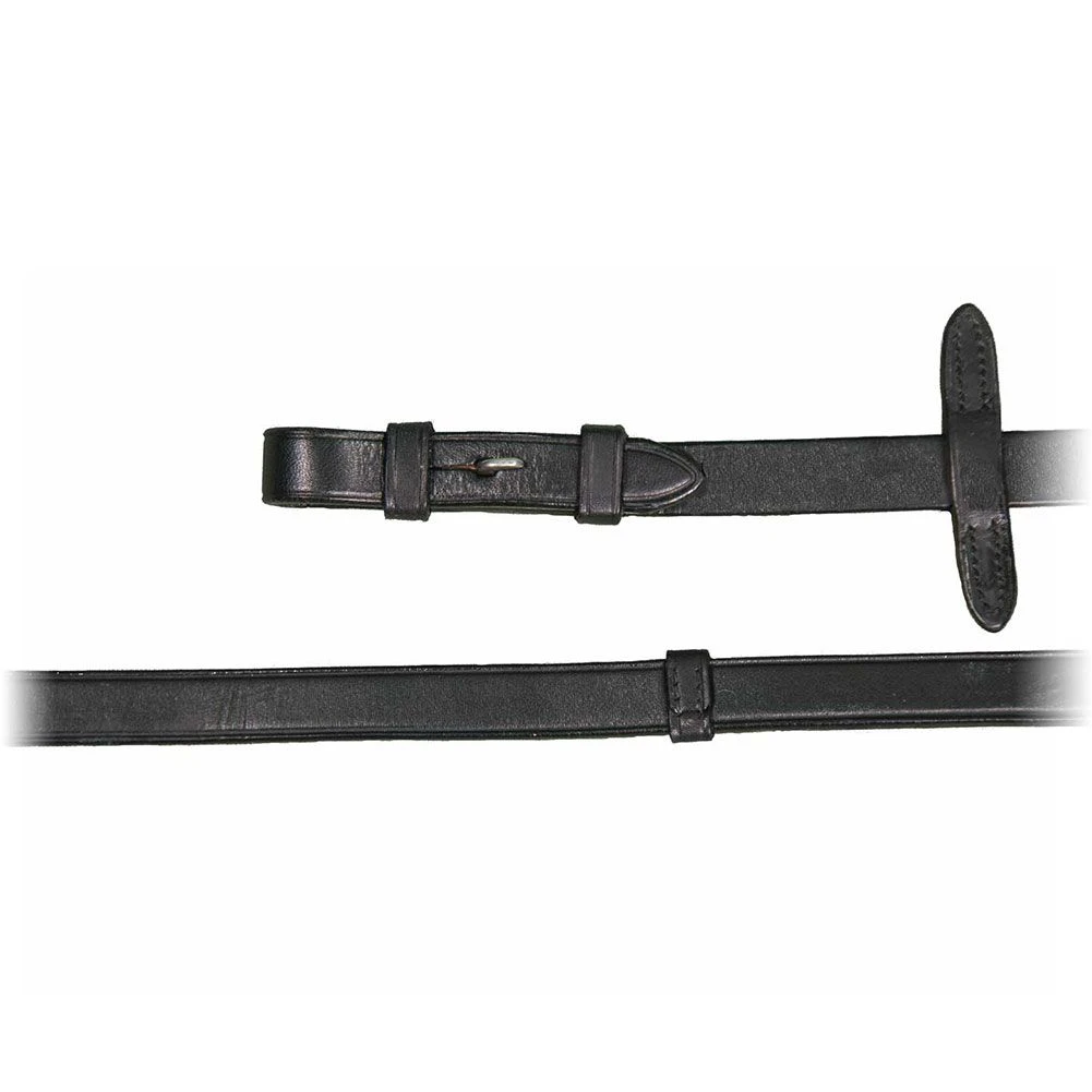 Vespucci Leather Reins With Grips And Hook Stud 3 Vespucci Leather Reins With Grips And Hook Stud