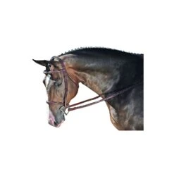 M. Toulouse Annice Hunter Bridle W/ Laced Reins 7 M. Toulouse Annice Hunter Bridle W/ Laced Reins -Equestrian Sports 207321 cognac 1
