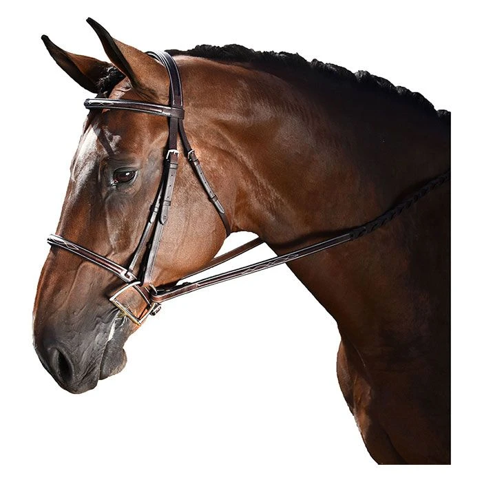M. Toulouse Annice Hunter Bridle W/ Laced Reins 3 M. Toulouse Annice Hunter Bridle W/ Laced Reins