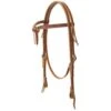 Weaver Leather Weaver Deluxe Latigo Knotted Browband Headstall 1 Weaver Leather Weaver Deluxe Latigo Knotted Browband Headstall -Equestrian Sports 2100111 1
