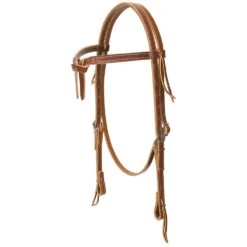 Weaver Leather Weaver Deluxe Latigo Knotted Browband Headstall