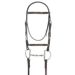 Camelot Gold Fancy Raised Bridle With Laced Reins