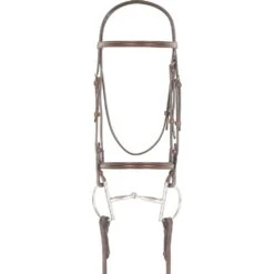 Camelot Plain Raised Snaffle Bridle -Equestrian Sports 2810614 brown 5