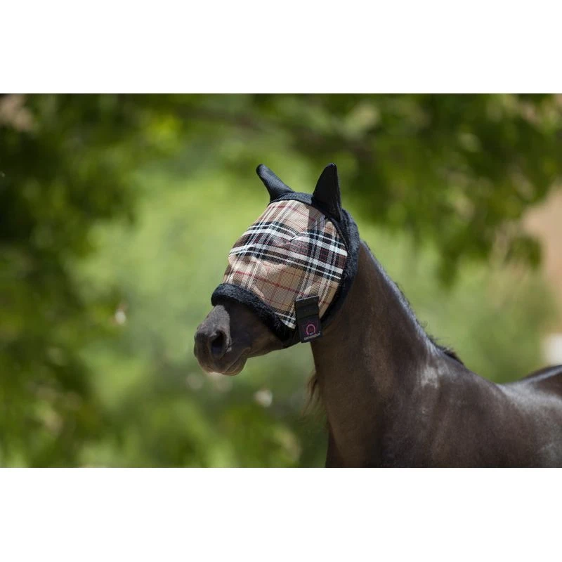 Kensington Mini Fly Mask W/Ears & Fleece Trim - Deluxe Black 3 Kensington Mini Fly Mask W/Ears & Fleece Trim - Deluxe Black