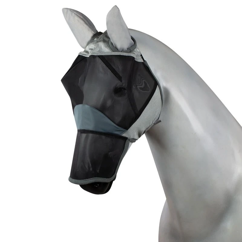 Horze Eira Fly Mask - Gray 3 Horze Eira Fly Mask - Gray