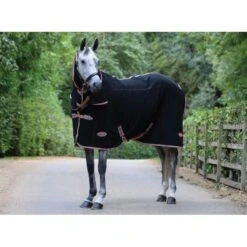 Weatherbeeta Therapy-Tec Fleece Combo Neck - Black/Silver/Red -Equestrian Sports 428893 800 800