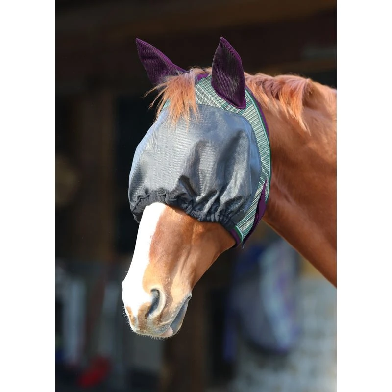 Kensington UViaitor Dartless Fly Mask W/Web Trim, Ears And Forelock Hole - Imperial Jade 3 Kensington UViaitor Dartless Fly Mask W/Web Trim, Ears And Forelock Hole - Imperial Jade