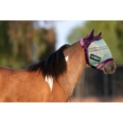 Kensington Mini Fly Mask W/Ears & Fleece Trim - Imperial Jade
