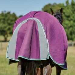 Weatherbeeta Comfitec Premier Freedom Pony Standard Neck Lite - Purple/Navy/Mint -Equestrian Sports 448602 800 800