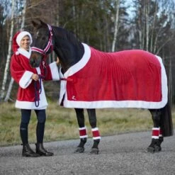 Horze Santa Blanket - Red -Equestrian Sports 478076 800 800