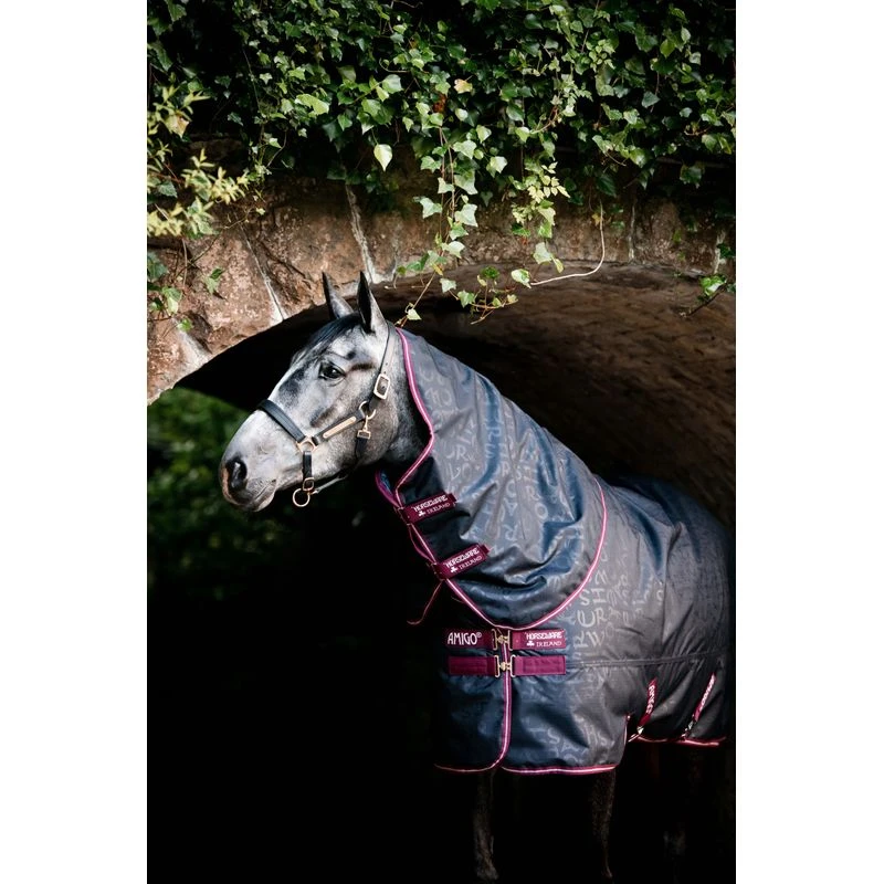 Amigo Hero Ripstop Plus Turnout 0g - Navy HW Print/Burgandy/White 4 Amigo Hero Ripstop Plus Turnout 0g - Navy HW Print/Burgandy/White - Image 2