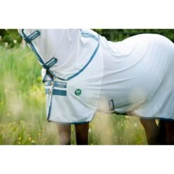 Amigo AmEco Bug Rug - Silver/Teal 10 Amigo AmEco Bug Rug - Silver/Teal -Equestrian Sports 488783 800 800