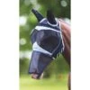 Shires Fine Mesh Fly Mask W/Ears & Nose - Black -Equestrian Sports 509523 800 800