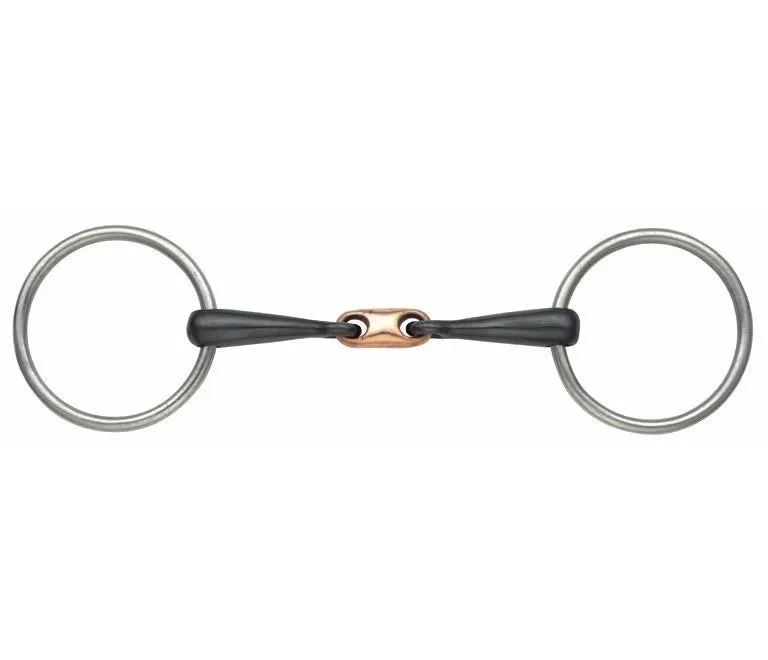 Shires Copper Lozenge Sweet Iron Snaffle Bit 3 Shires Copper Lozenge Sweet Iron Snaffle Bit