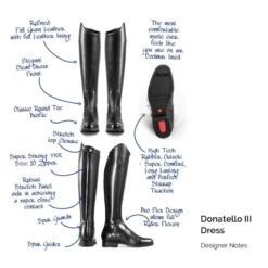 Tredstep Donatello III Dress Boot - Black 17 Tredstep Donatello III Dress Boot - Black -Equestrian Sports 527243 800 800