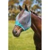 Weatherbeeta Comfitec Deluxe Fine Mesh Mask - Grey/Turquoise 2 Weatherbeeta Comfitec Deluxe Fine Mesh Mask - Grey/Turquoise -Equestrian Sports 534413 800 800