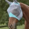 Weatherbeeta Comfitec Fine Mesh Mask W/Ears - Grey/Turquoise -Equestrian Sports 534619 800 800