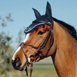 Horze Ella Pony Ear Net - Peacoat Dark Blue -Equestrian Sports 545169 800 800