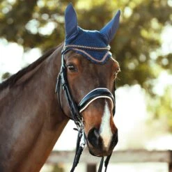 Horze Munich Deep Front Ear Net - Reflecting Pond 7 Horze Munich Deep Front Ear Net - Reflecting Pond -Equestrian Sports 545306 800 800
