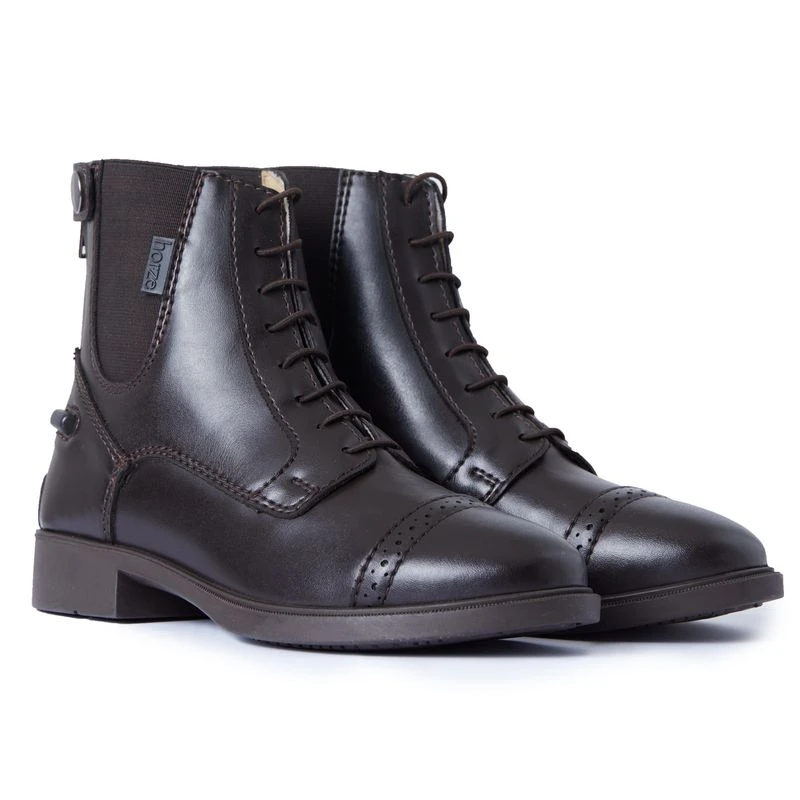 Horze Kids' Kilkenny Polyurethane Jodhpur Boots - Brown 3 Horze Kids' Kilkenny Polyurethane Jodhpur Boots - Brown