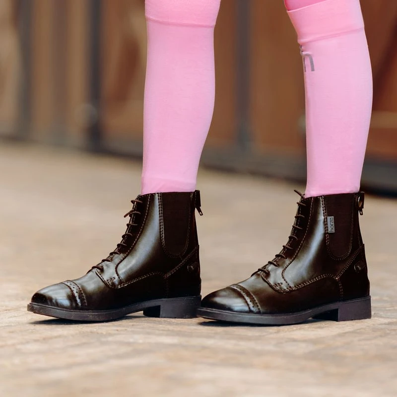 Horze Kids' Kilkenny Polyurethane Jodhpur Boots - Brown 5 Horze Kids' Kilkenny Polyurethane Jodhpur Boots - Brown - Image 3