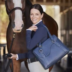 Oughton Paddock Lux Shoulder Bag - Iconic Navy -Equestrian Sports 603711 800 800