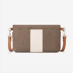 Oughton Vintage Canvas Paddock Crossbody - Timeless Taupe/Caramel 8 Oughton Vintage Canvas Paddock Crossbody - Timeless Taupe/Caramel -Equestrian Sports 603831 800 800