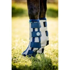 Horseware Flyboots - Silver/Navy