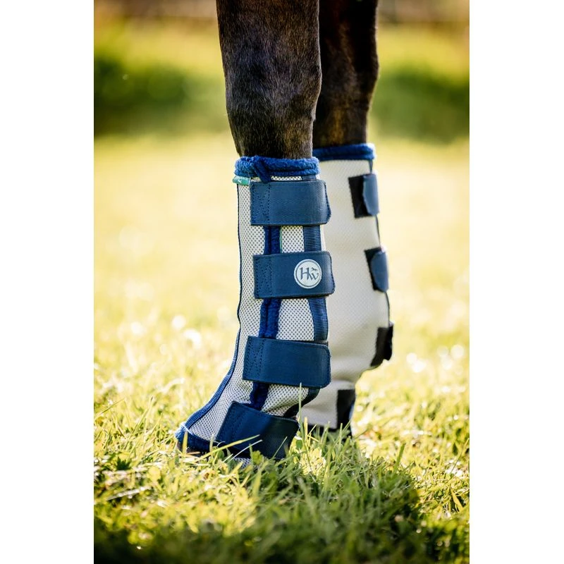 Horseware Flyboots - Silver/Navy 3 Horseware Flyboots - Silver/Navy