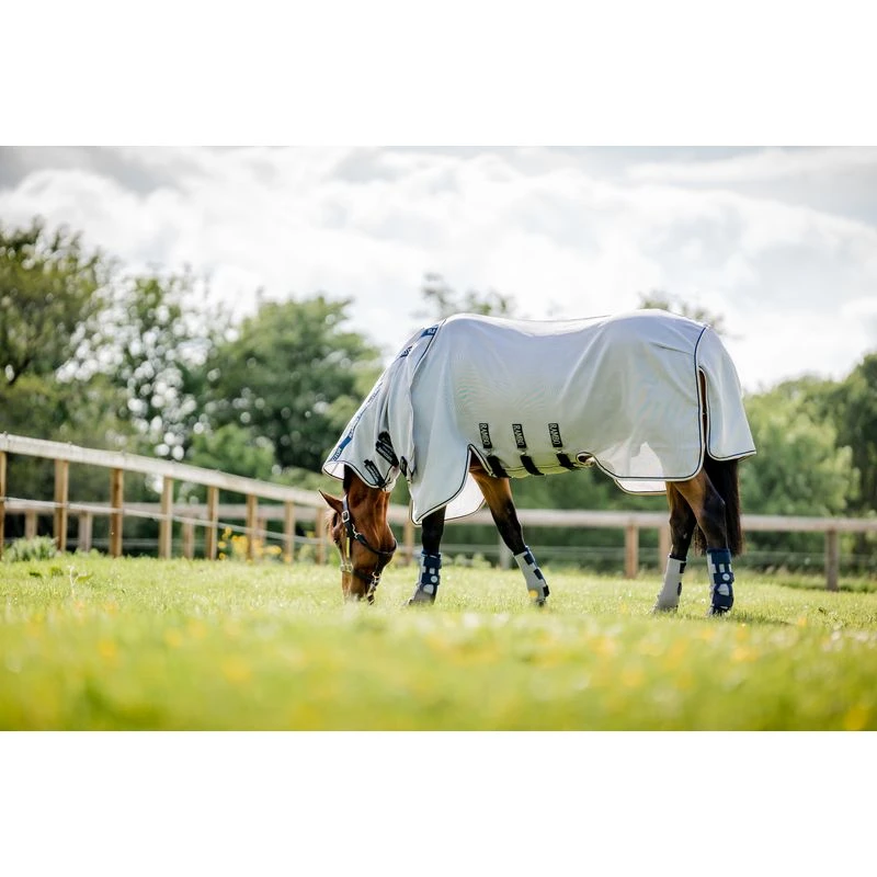 Horseware Flyboots - Silver/Navy 5 Horseware Flyboots - Silver/Navy - Image 3