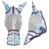 Pessoa Plaid Fly Mask - Violet Sky Plaid -Equestrian Sports 620809 800 800