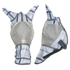 Pessoa Plaid Fly Mask - Summer Storm Plaid