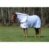 Weatherbeeta Comfitec Airflow II Detach A Neck Fly Sheet - White/Violet/Blue -Equestrian Sports 645874 800 800