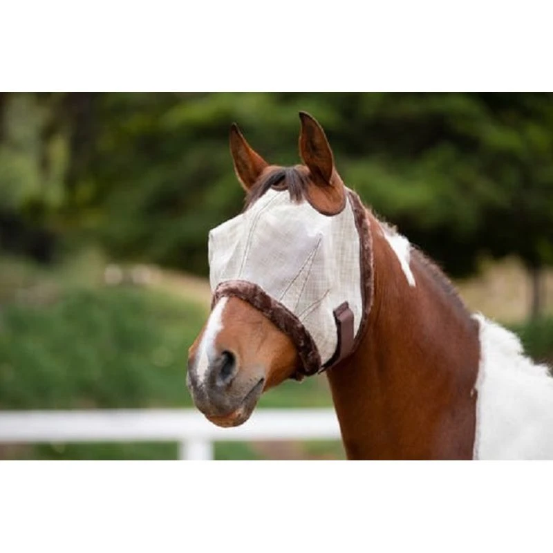 Kensington Fly Mask W/Fleece Trim & Dual Ear Holes - Desert Sand 3 Kensington Fly Mask W/Fleece Trim & Dual Ear Holes - Desert Sand