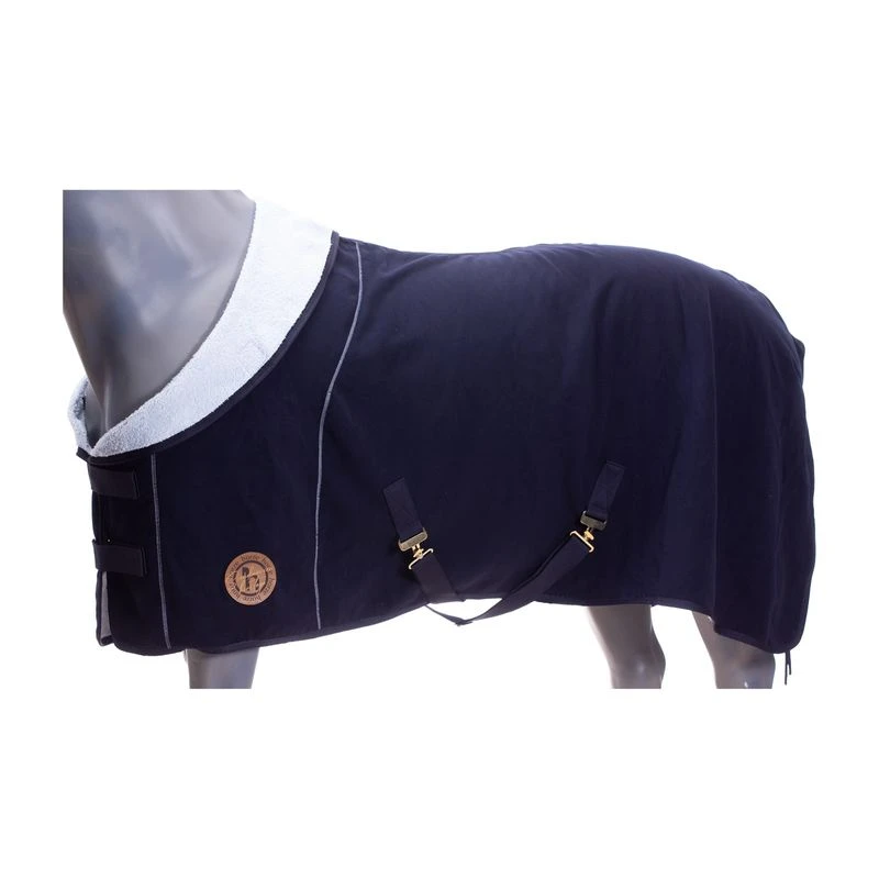 Horze Terrazzo Double Bonded Fleece Cooler - Dark Navy 3 Horze Terrazzo Double Bonded Fleece Cooler - Dark Navy