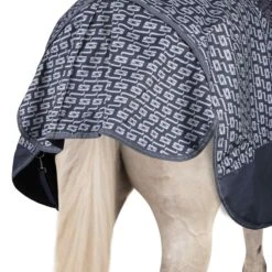 Horze Avalanche Light Weight Turnout Sheet - Dark Navy/Dawn Grey Print -Equestrian Sports 695220 800 800