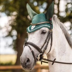 B Vertigo Evolve Crochet Silent Ear Net - Jungle Green 7 B Vertigo Evolve Crochet Silent Ear Net - Jungle Green -Equestrian Sports 699183 800 800