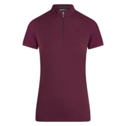 Euro-Star Half Zip Valentina Short Sleeve Shirt -Equestrian Sports EuroStarESValentinaDarkBerry