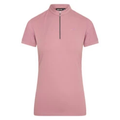 Euro-Star Half Zip Valentina Short Sleeve Shirt -Equestrian Sports EuroStarESValentinaNostalgicPink