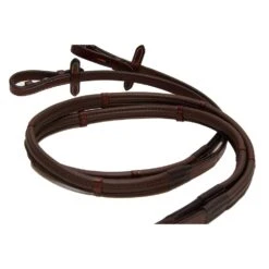 ThinLine Classic Wrapped Reins W/ Stops -Equestrian Sports NS2213ST brown 1