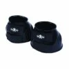 Saxon Double Tape Pvc Ribbed Bell Boots -Equestrian Sports NS819502 black 3