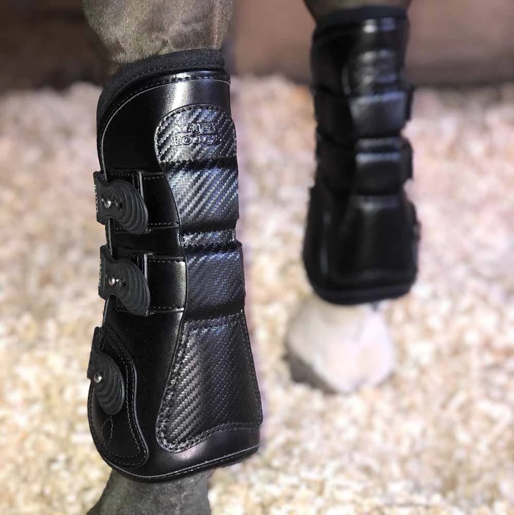 Majyk Equipe Estrella Leather Open Front Tendon Boot 3 Majyk Equipe Estrella Leather Open Front Tendon Boot