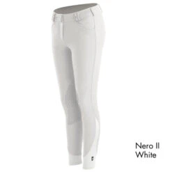 Tredstep Ireland Symphony Nero II Ladies Knee Patch Breech CLEARANCE -Equestrian Sports Nero II White 600x600 1