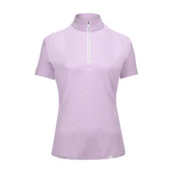 RJ Classics Winnie Short Sleeve 1/4 Zip Training Shirt -Equestrian Sports RJClassicsWinnie WIN751 Mauve Mist