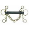 Stainless Steel Hard Rubber Mullen Mouth Pelham -Equestrian Sports cnt18