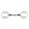 Blue Steel Loop Ring Jointed Oval Mouth Gag -Equestrian Sports cnt49