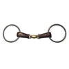 Jump'In Leather Copper Peanut Loose Ring Snaffle -Equestrian Sports jumpin17